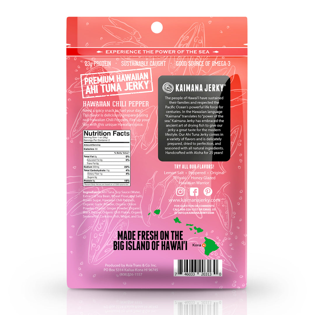 Hawaiian Chili Pepper Ahi Tuna Jerky